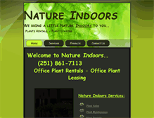 Tablet Screenshot of natureindoors.net